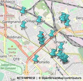 Mappa Via Giuseppe Cuzzi, 20155 Milano MI, Italia (1.0155)