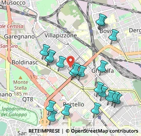 Mappa Via Giuseppe Cuzzi, 20155 Milano MI, Italia (1.063)