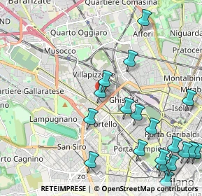 Mappa Via Giuseppe Cuzzi, 20155 Milano MI, Italia (2.74474)
