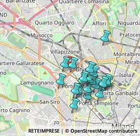 Mappa Via Giuseppe Cuzzi, 20155 Milano MI, Italia (1.6585)