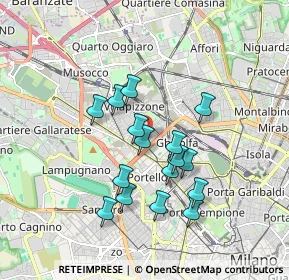 Mappa Via Giuseppe Cuzzi, 20155 Milano MI, Italia (1.52438)