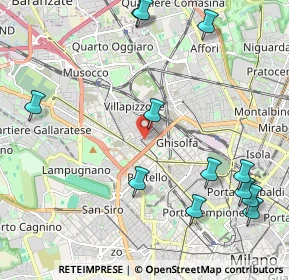 Mappa Via Giuseppe Cuzzi, 20155 Milano MI, Italia (2.645)