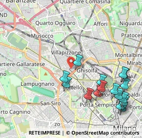 Mappa Via Giuseppe Cuzzi, 20155 Milano MI, Italia (2.54824)