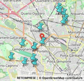 Mappa Via Giuseppe Cuzzi, 20155 Milano MI, Italia (2.21)