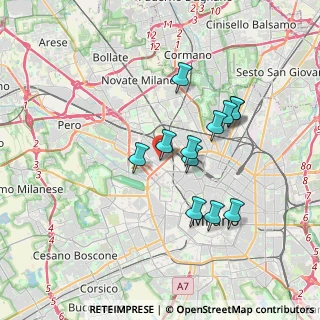 Mappa Via Giuseppe Cuzzi, 20155 Milano MI, Italia (3.07833)
