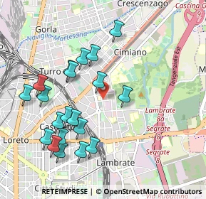Mappa Via Privata Deruta, 20132 Milano MI, Italia (1.0205)