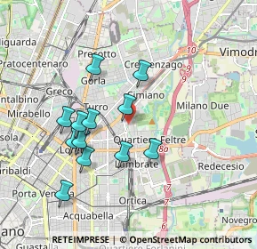 Mappa Via Privata Deruta, 20132 Milano MI, Italia (1.66917)