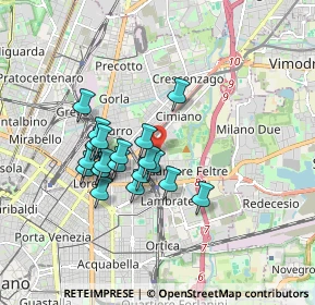 Mappa Via Privata Deruta, 20132 Milano MI, Italia (1.449)