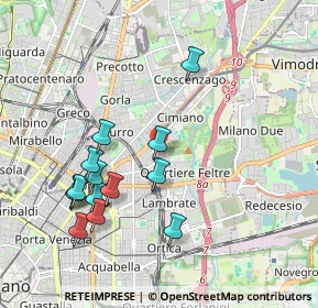 Mappa Via Privata Deruta, 20132 Milano MI, Italia (1.99857)
