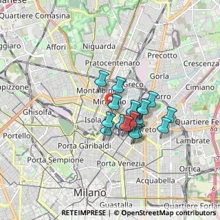 Mappa Piazza Carbonari, 20125 Milano MI, Italia (1.21882)