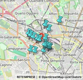 Mappa Via Generale Mac Mahon, 20155 Milano MI, Italia (1.0925)