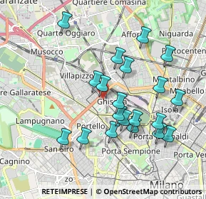 Mappa Via Giovanni Duprè, 20155 Milano MI, Italia (1.8235)