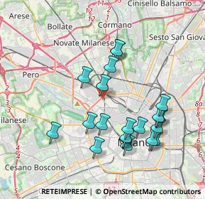 Mappa Via Giovanni Duprè, 20155 Milano MI, Italia (3.725)