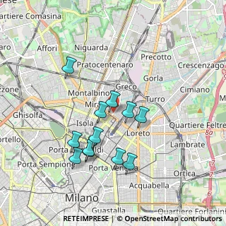 Mappa Via Melchiorre Gioia, 20125 Milano MI, Italia (1.67917)