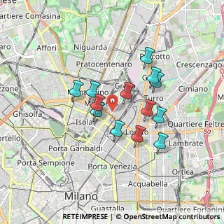 Mappa Via Melchiorre Gioia, 20125 Milano MI, Italia (1.40769)