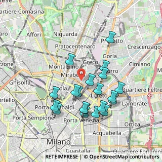 Mappa Via Melchiorre Gioia, 20125 Milano MI, Italia (1.7655)