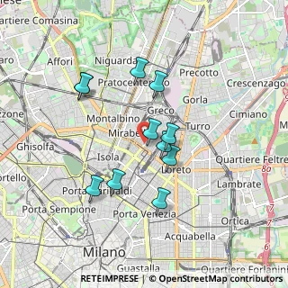 Mappa Via Melchiorre Gioia, 20125 Milano MI, Italia (1.52182)