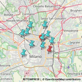 Mappa Via Melchiorre Gioia, 20125 Milano MI, Italia (2.73091)
