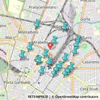 Mappa Via Melchiorre Gioia, 20125 Milano MI, Italia (0.9895)