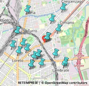 Mappa Via Tolmezzo angolo, 20132 Milano MI, Italia (1.0225)