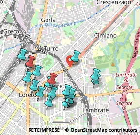 Mappa Via Tolmezzo angolo, 20132 Milano MI, Italia (1.0605)