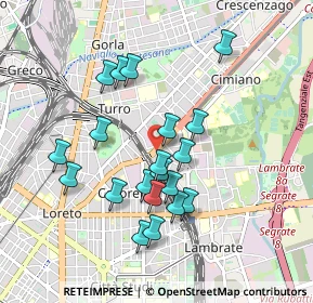 Mappa Via Tolmezzo angolo, 20132 Milano MI, Italia (0.832)