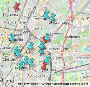 Mappa Via Tolmezzo angolo, 20132 Milano MI, Italia (2.158)