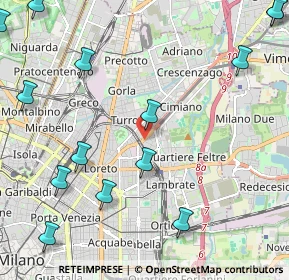 Mappa Via Tolmezzo angolo, 20132 Milano MI, Italia (3.02357)