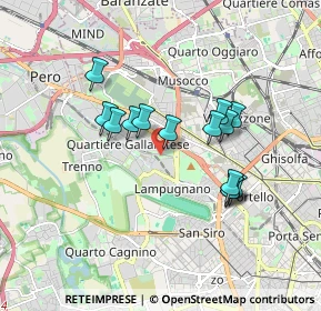 Mappa Via Benedetto Croce, 20151 Milano MI, Italia (1.47643)