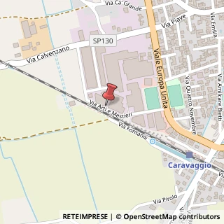 Mappa Via Arti e Mestieri, 20, 24043 Caravaggio, Bergamo (Lombardia)