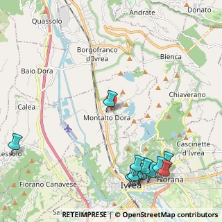 Mappa Via Chiaverotti, 10016 Montalto Dora TO, Italia (2.90455)