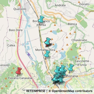 Mappa Via Chiaverotti, 10016 Montalto Dora TO, Italia (2.6405)