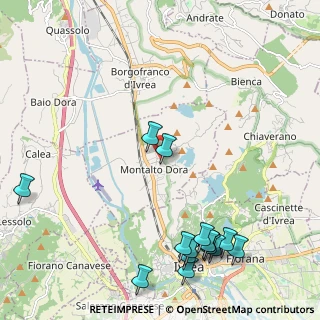 Mappa Via Chiaverotti, 10016 Montalto Dora TO, Italia (2.78067)