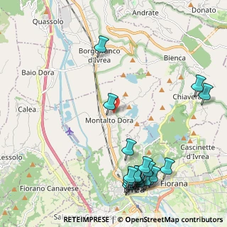 Mappa Via Chiaverotti, 10016 Montalto Dora TO, Italia (2.797)