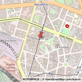Mappa Via lepontina 2/a, 20159 Milano, Milano (Lombardia)