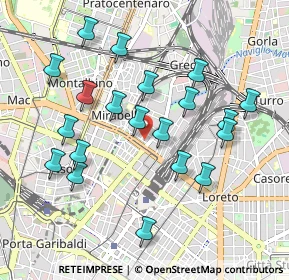 Mappa Via Privata Meina, 20125 Milano MI, Italia (0.962)