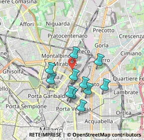 Mappa Via Privata Meina, 20125 Milano MI, Italia (1.50455)