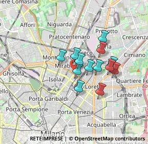 Mappa Via Privata Meina, 20125 Milano MI, Italia (1.22615)