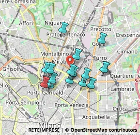Mappa Via Privata Meina, 20125 Milano MI, Italia (1.43063)