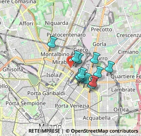 Mappa Via Privata Meina, 20125 Milano MI, Italia (1.21333)