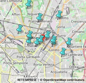 Mappa Via Privata Meina, 20125 Milano MI, Italia (1.55538)