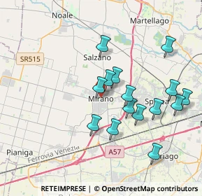 Mappa Piazza Martiri della Libertà, 30035 Mirano VE, Italia (3.54067)