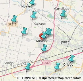 Mappa Piazza Martiri della Libertà, 30035 Mirano VE, Italia (4.19417)