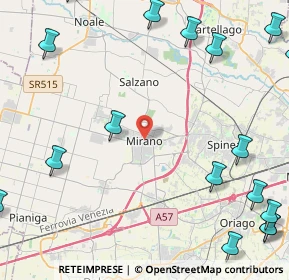 Mappa Piazza Martiri della Libertà, 30035 Mirano VE, Italia (7.205)