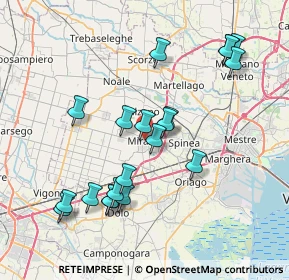 Mappa Piazza Martiri della Libertà, 30035 Mirano VE, Italia (7.7135)