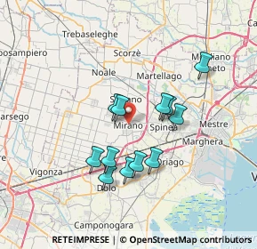 Mappa Piazza Martiri della Libertà, 30035 Mirano VE, Italia (5.86167)