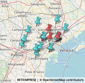 Mappa Piazza Martiri della Libertà, 30035 Mirano VE, Italia (9.99)