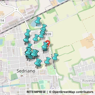 Mappa Via 1 Maggio, 20018 Sedriano MI, Italia (0.41379)