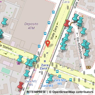 Mappa Viale Zara, 20159 Milano MI, Italia (0.08966)