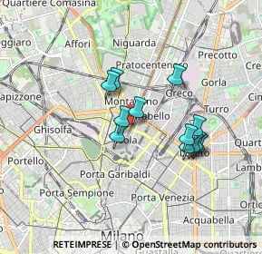 Mappa Viale Zara, 20159 Milano MI, Italia (1.39)